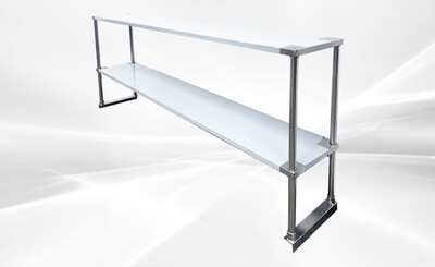 NSF 72 ins Under counter Double Deck Overshelf  HN-OSD-1272