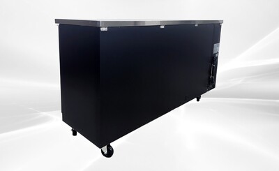 NSF Beer Black Glass Door Back Bar Cooler case  UBB-24-72F-HC