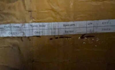[Parts] CW-571 bakery refrigerator Top Glass