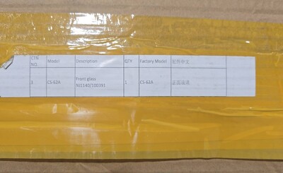 [Parts] CS-62A Refrigerated Sushi Display Case Front Glass