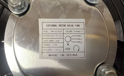 [Parts]HGZ-1000S External rotor Axial Fan YWF-6D-500S