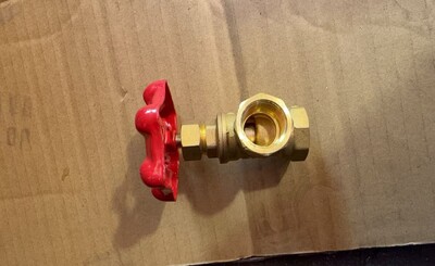 [Parts] 13+13 in 2 hole Chinese Wok Range Water Valve