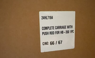 [Parts] HB-350 Meat Slicer COMPLETE CARRIAGE WITH PUSH ROD