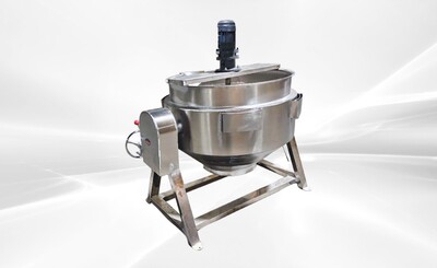 300L cook Jacketed steam mixer kettle CMK300