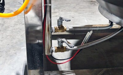 300L cook Jacketed steam mixer kettle CMK300