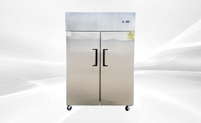 NSF SS Two Door Top Mount Reach In Refrigerator E60AR
