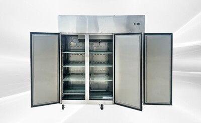 NSF SS Three Door Top Mount Reach In Refrigerator E90AR
