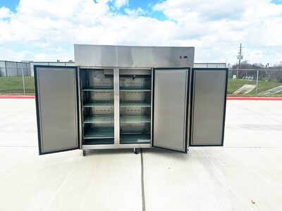 NSF SS Three Door Top Mount Reach In Freezer E90AF