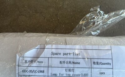 [Parts] GDC-35 Glass Door Refrigerator Lamp For Top Cover(LED)
