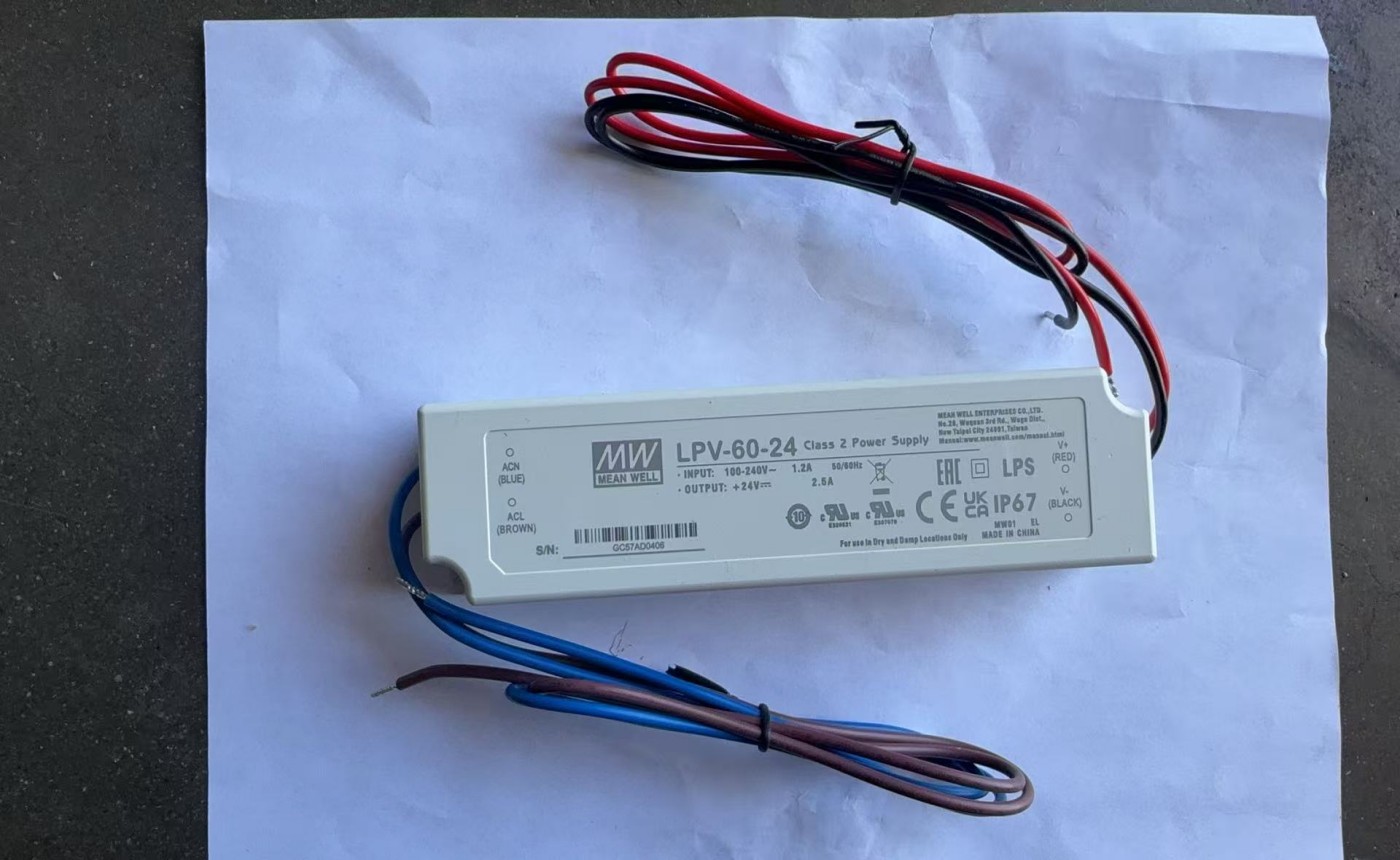 [Parts]Imput ：100-240V  Output：24V Power Supply LPV-60-24