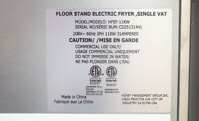 NSF 40LBS Floor Electric Fryer HFEF-11KW