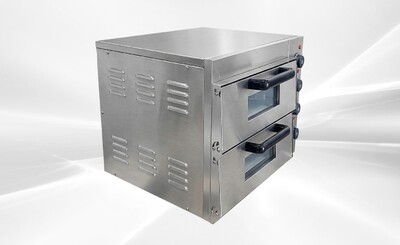 NSF 14 inches Commercial Double Deck Electric Pizza Oven ZH-3M