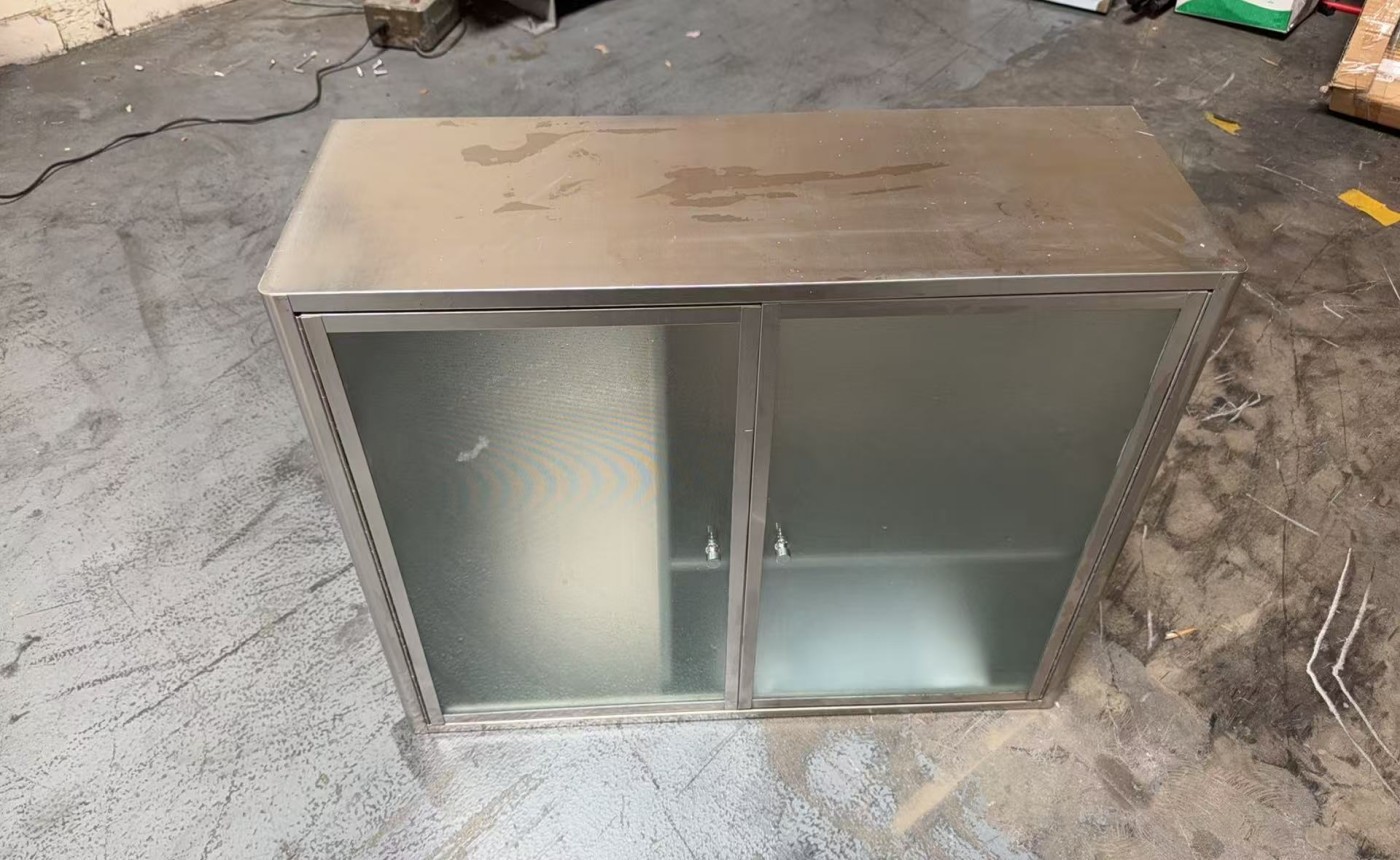 [Parts]  Food Cart Trailer Stainless Steel Storage Cabinet