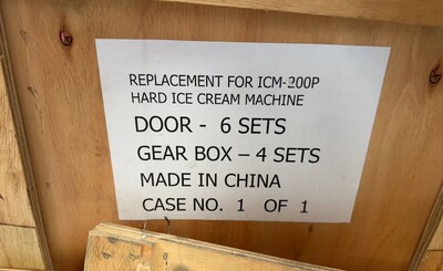 [Parts] ICM-200P Gelato Machines Motor Gear BoX