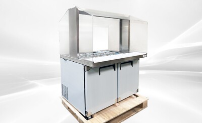 48 Ins  Refrigerated Buffet Cold Table Only Acrylic Cover AS1180