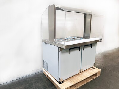 48 Ins  Refrigerated Buffet Cold Table Only Acrylic Cover AS1180