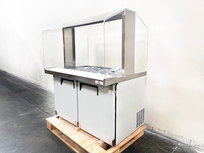48 Ins  Refrigerated Buffet Cold Table Only Acrylic Cover AS1180