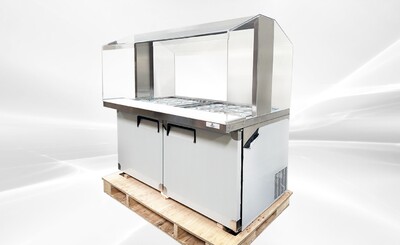 60 Ins Refrigerated Buffet Cold Table Only Acrylic Cover AS1535