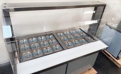 60 Ins Refrigerated Buffet Cold Table Only Acrylic Cover AS1535