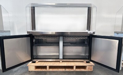 60 Ins Refrigerated Buffet Cold Table Only Acrylic Cover AS1535