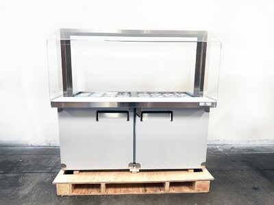 60 Ins Refrigerated Buffet Cold Table Only Acrylic Cover AS1535