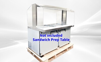 60 Ins Refrigerated Buffet Cold Table Only Acrylic Cover AS1535