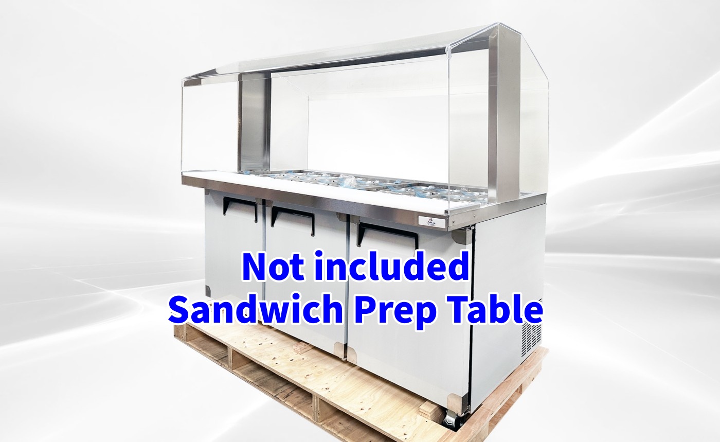 72 Ins  Buffet display Table Only Acrylic Cover AS1790