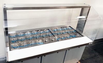 72 Ins  Buffet display Table Only Acrylic Cover AS1790