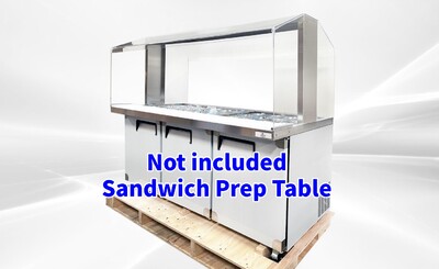 72 Ins  Buffet display Table Only Acrylic Cover AS1790