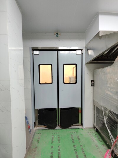 36x H96 ins Double  S S  Traffic Doors Includ frame D3696D