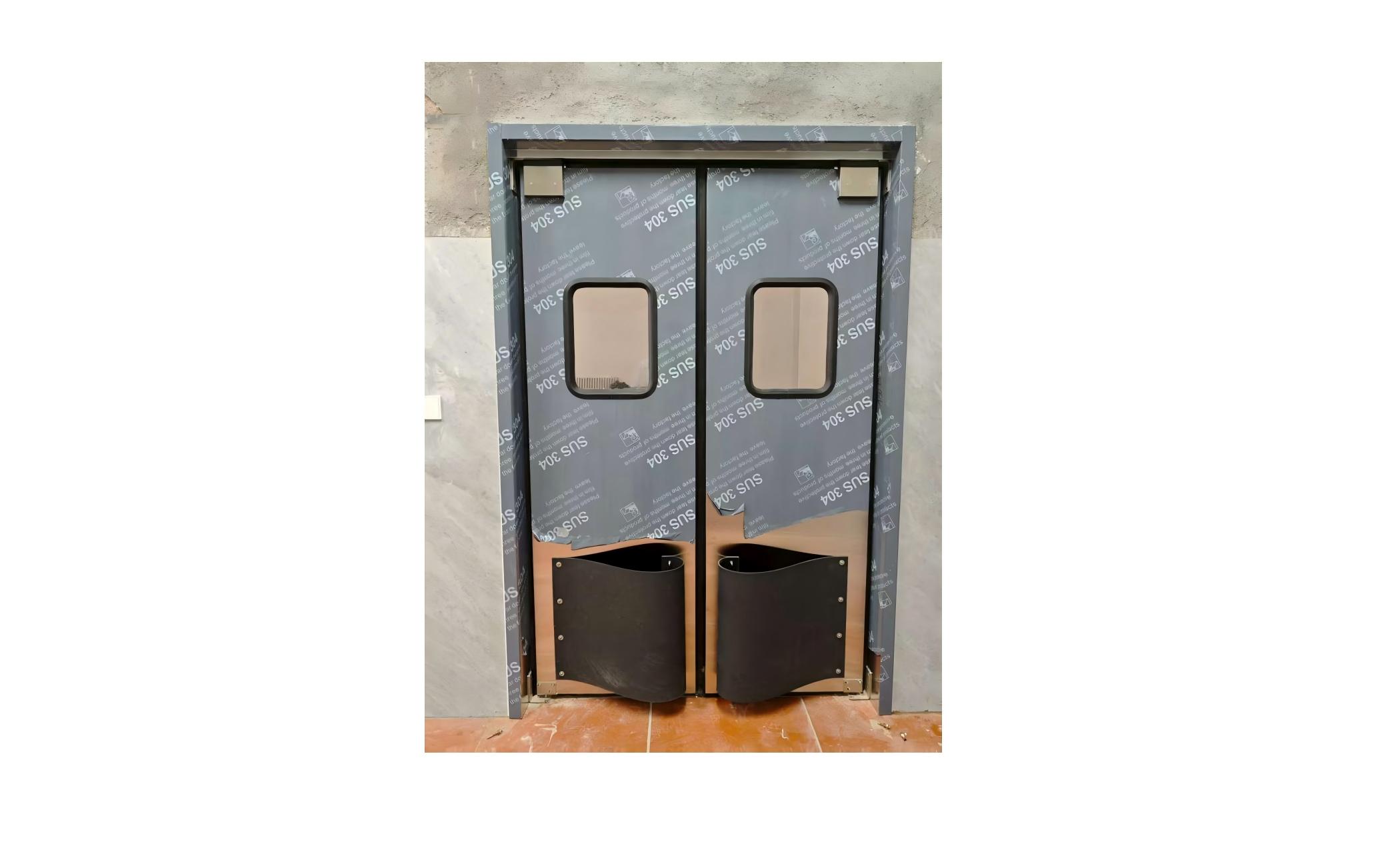 54x H84 ins Double  S S Swinging Traffic Doors And frame D5484D