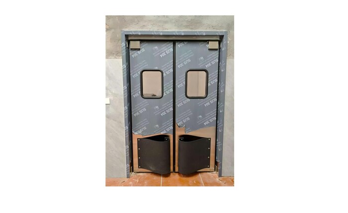 54x H84 ins Double  S S Swinging Traffic Doors And frame D5484D