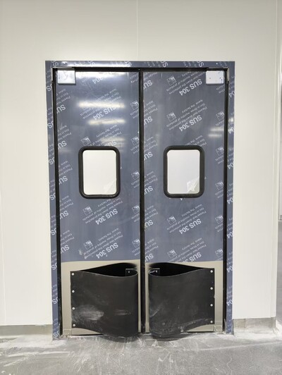 54x H84 ins Double  S S Swinging Traffic Doors And frame D5484D