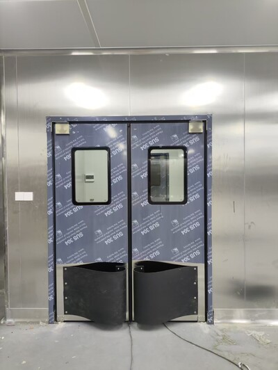 54x H84 ins Double  S S Swinging Traffic Doors And frame D5484D