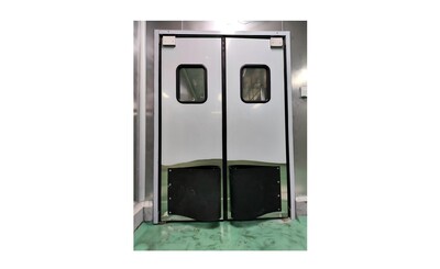 60x H96 ins Double  Swinging Traffic Doors Includ frame D6096D