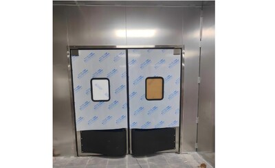 72x H84 ins Double Swinging Traffic Doors And frame D7284D
