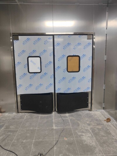 72x H84 ins Double Swinging Traffic Doors And frame D7284D