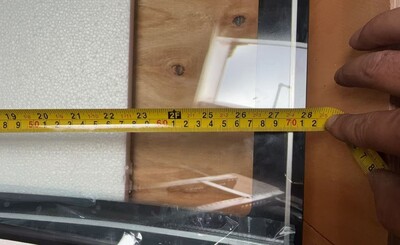 [Parts]DC163 Deli Refrigerator Case Front Curved Glass