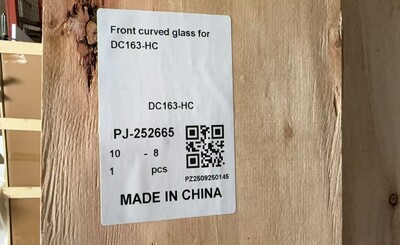[Parts]DC163 Deli Refrigerator Case Front Curved Glass