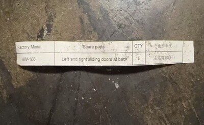 [Parts] HW-186 Left and Right Sliding Doors at Back