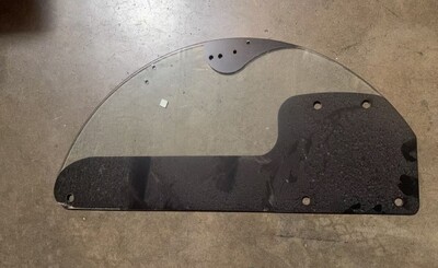 [Parts]  Half-circle Left Glass 35*15 Ins