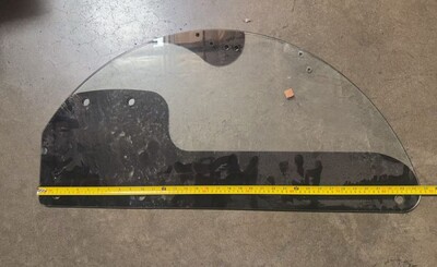 [Parts]  Half-circle Left Glass 35*15 Ins