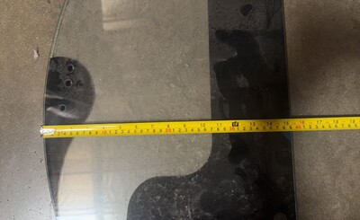 [Parts]  Half-circle Left Glass 35*15 Ins