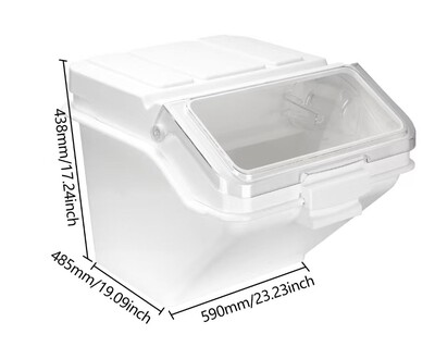 NSF 10 Gallon Bucket  Rice Storage Bin Rice  Box IB47L