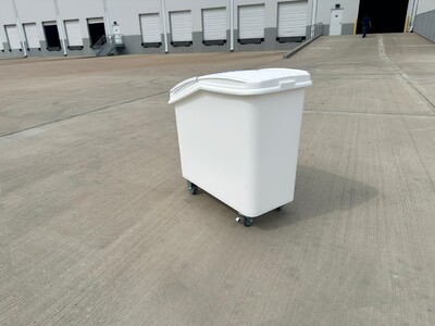 NSF 27Gallon Mobile Ingredient Rice Storage Bin IB102L