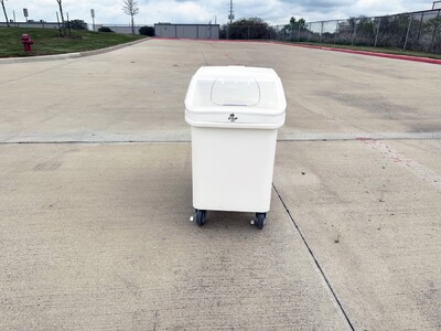 NSF 32 Gallon Mobile Ingredient Rice  Storage Bin IB120L