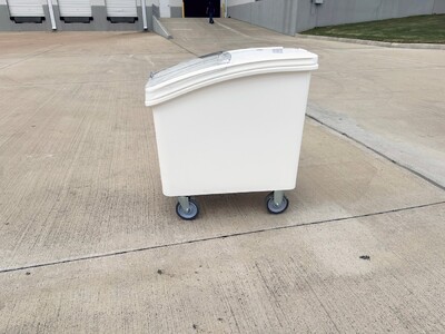 NSF 32 Gallon Mobile Ingredient Rice  Storage Bin IB120L