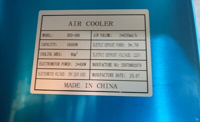 Clearance 10 hp condensing Cooling System Indoor Unit 28182H1112