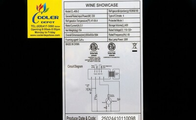 NSF 4 side Glass Merchandiser Refrigerator LED Lighting CL-400-2