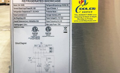 NSF 71 Ins Bakery Refrigerator luxurious showcase CM-1800B